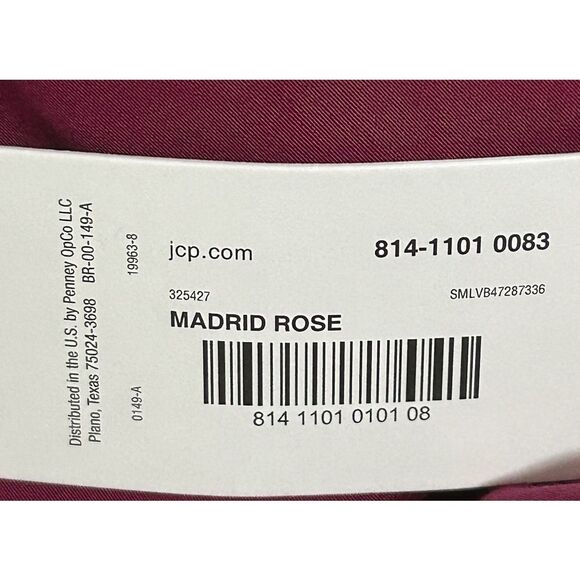 Liz Claiborne Women's Size 14 Pleated Dress Pants Wine Maroon - Picture 5 of 6